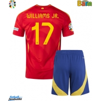 Spania Nico Williams #17 Hjemmedraktsett Barn EM 2024 Kortermet (+ Korte bukser)